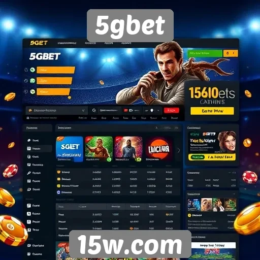 Interface do usuário no site 5gbet é intuitiva